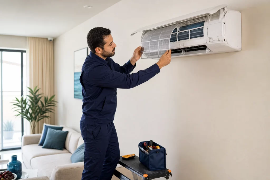 AC maintenance checklist for UAE homes