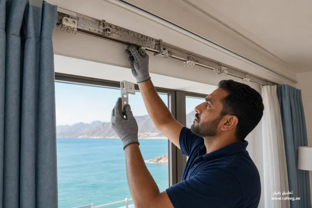 Curtain Installation in Fujairah: Light and Fabric Care