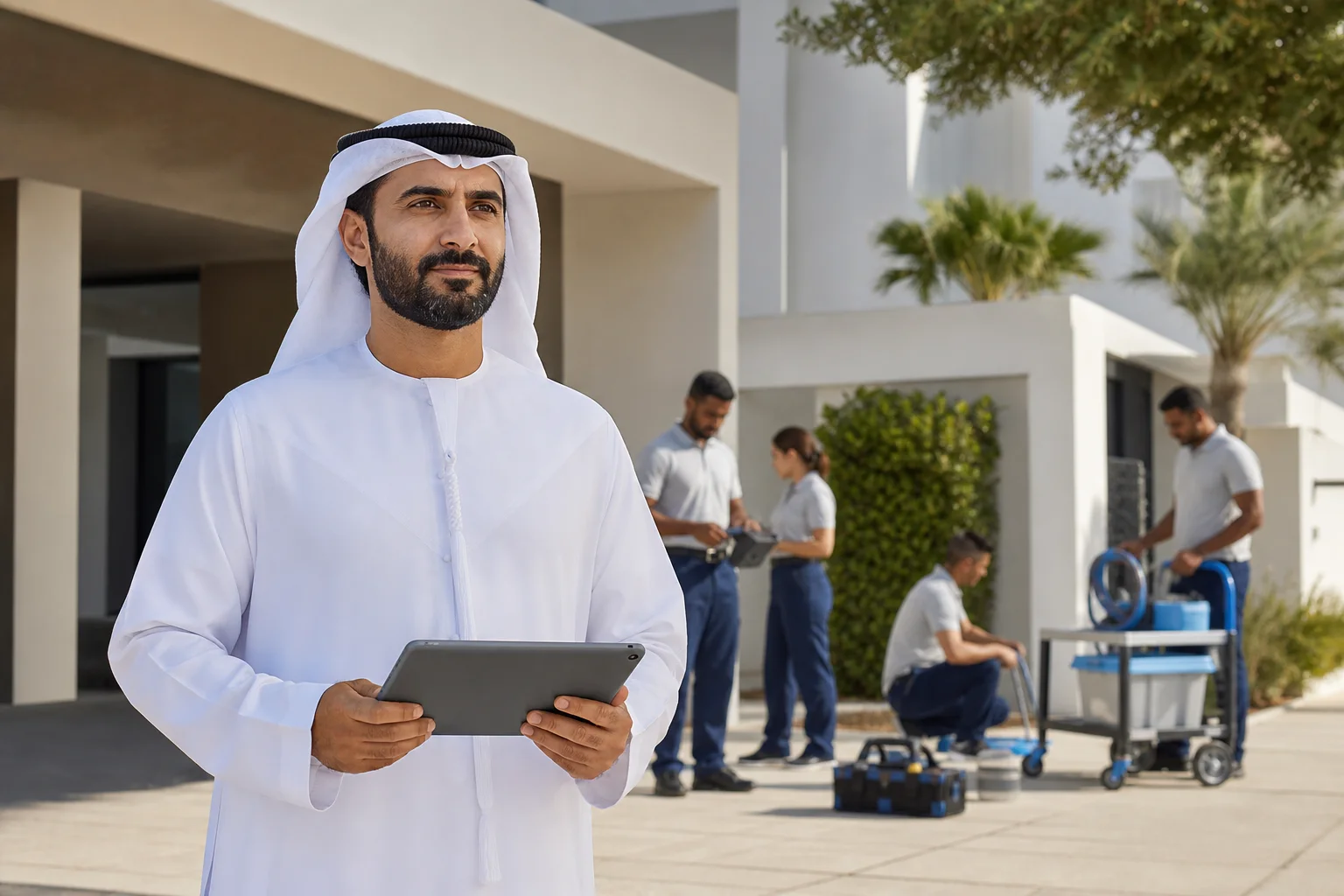 Entrepreneur leading a Rafeeg home-services operation